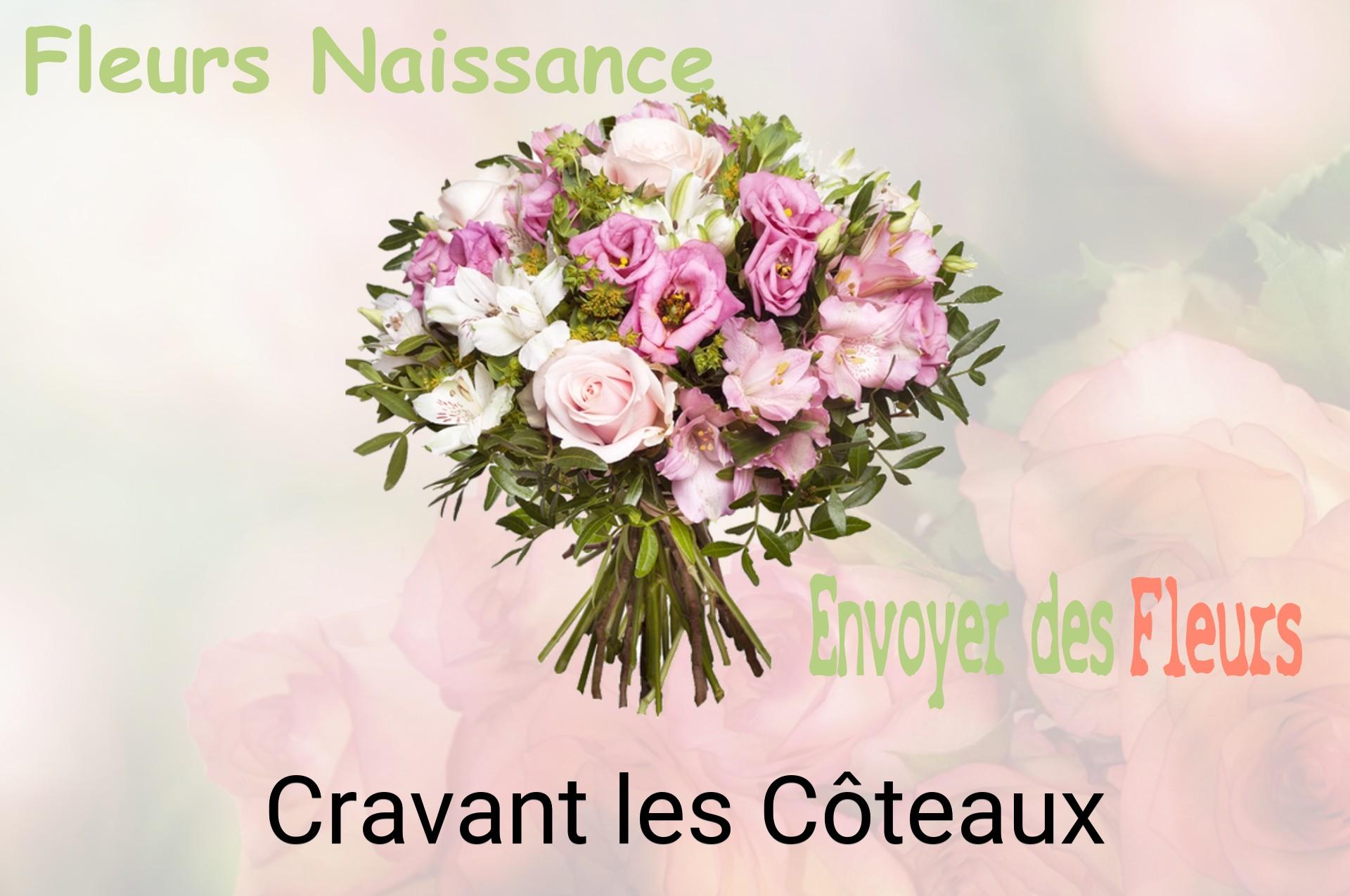 Bouquet de fleurs de naissance livré à Cravant-les-Côteaux